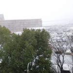 朝８時５０分　雪積もる